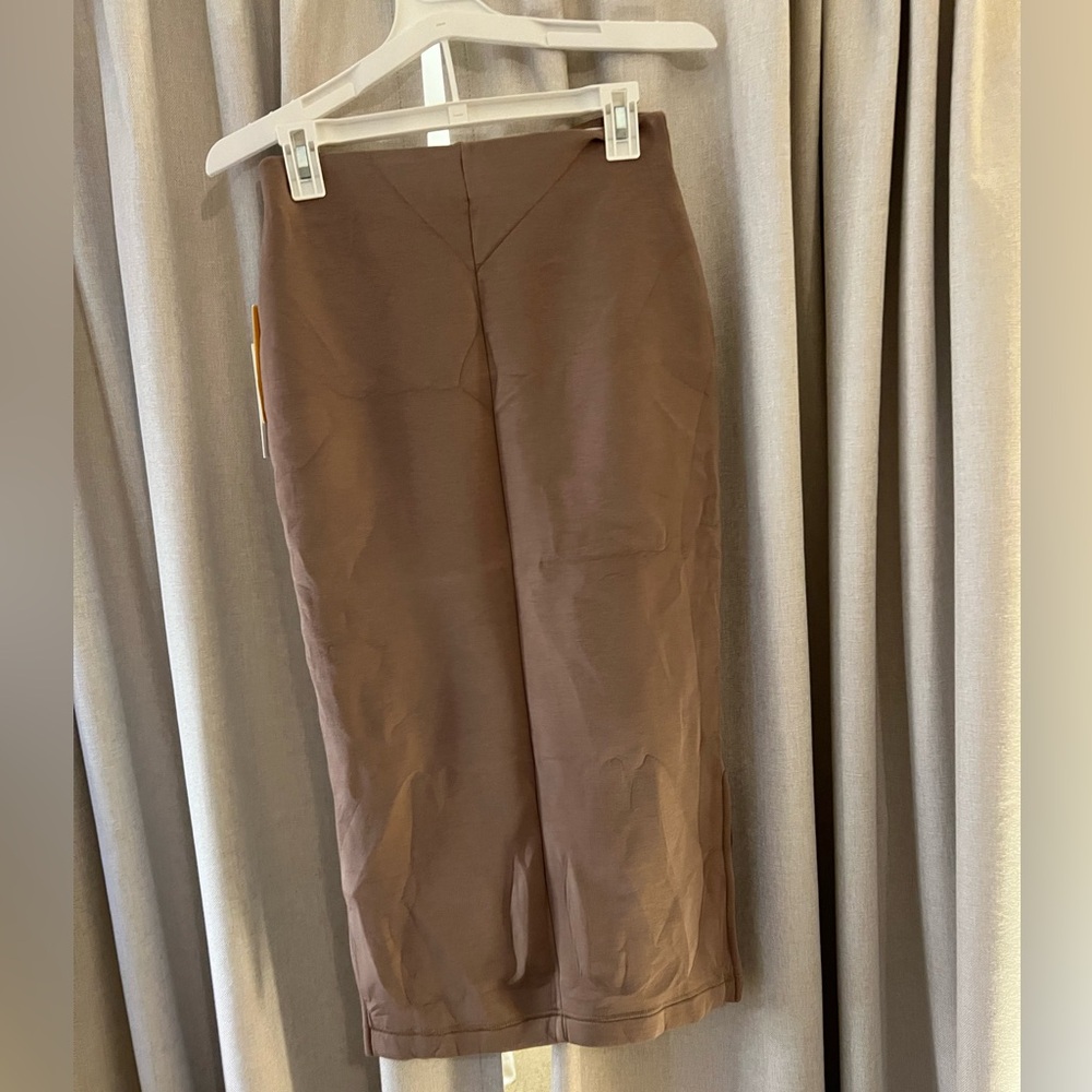 Leze the Label Pencil Skirt M New Mocha - Picture 4 of 6